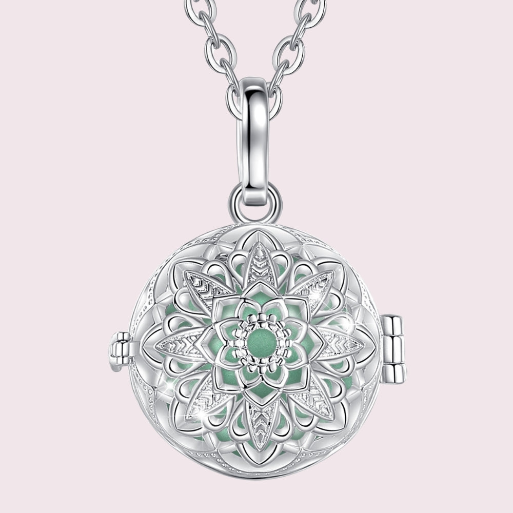 Bola de grossesse rosace fleur, bille vert d’eau