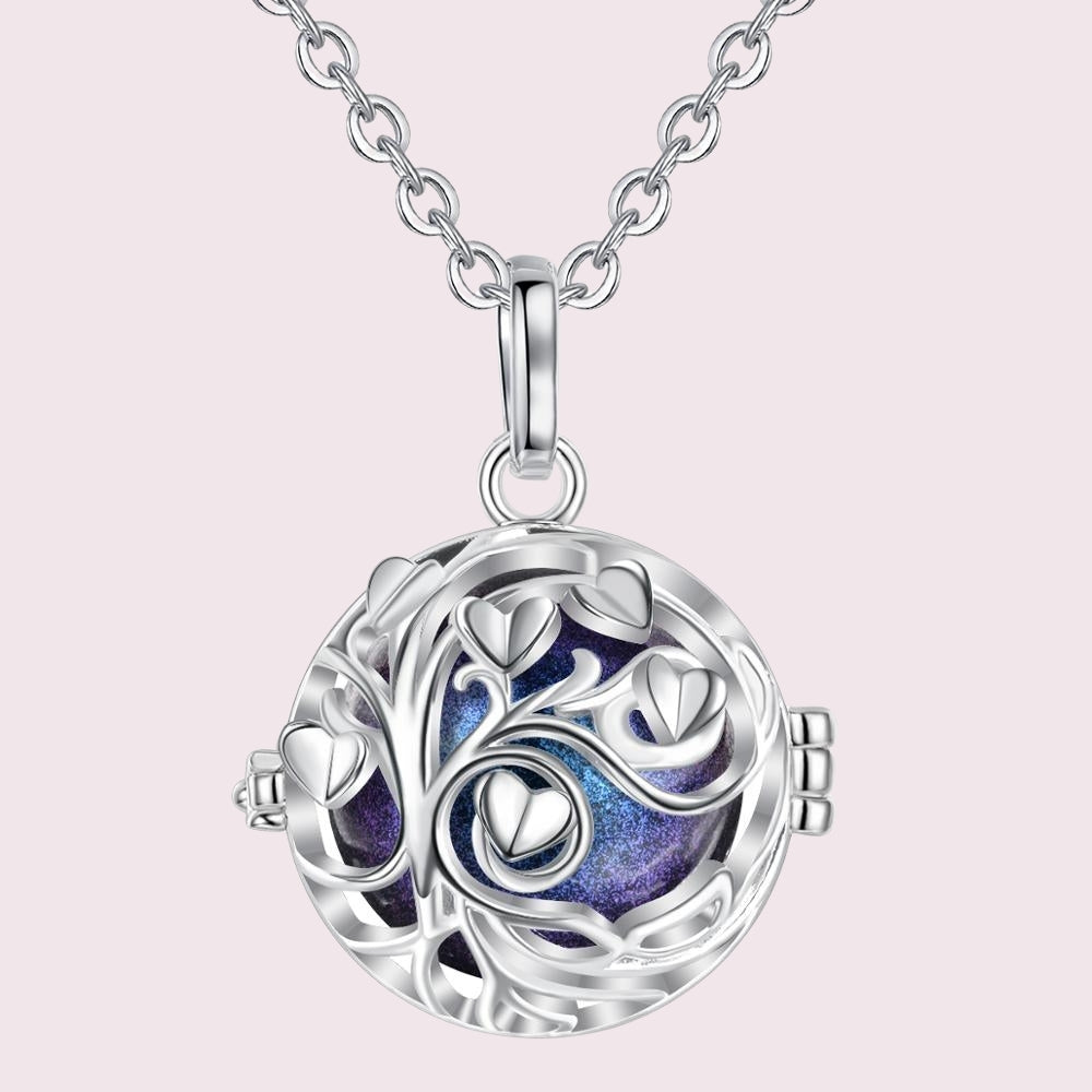 Bola de grossesse arbre de vie volutes, bille bleu nuit