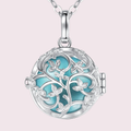 Bola de grossesse arbre de vie feuillage, bille turquoise