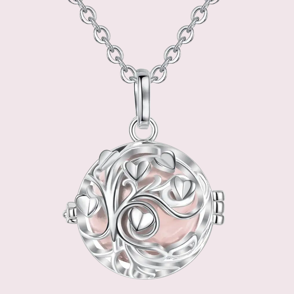 Bola de grossesse arbre de vie volutes, bille rose