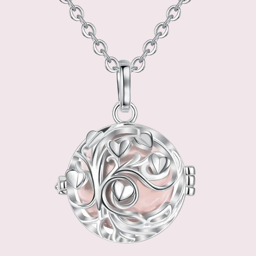 Bola de grossesse arbre de vie volutes, bille rose