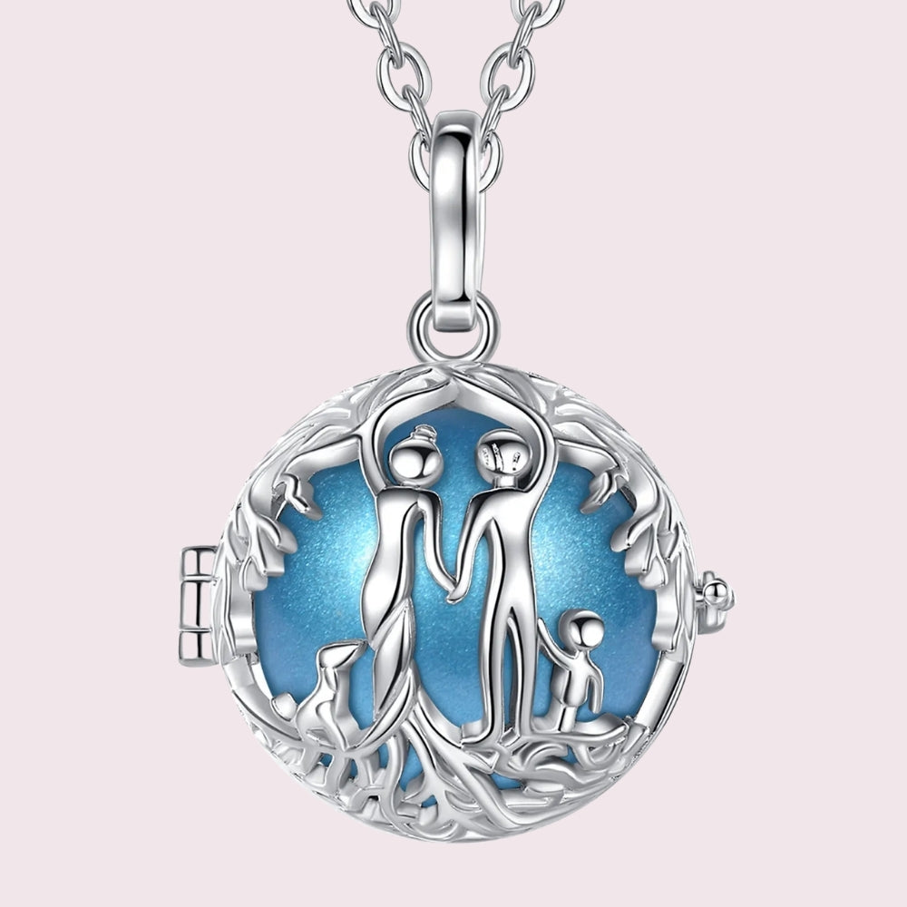 Bola de grossesse famille, bille bleu ciel